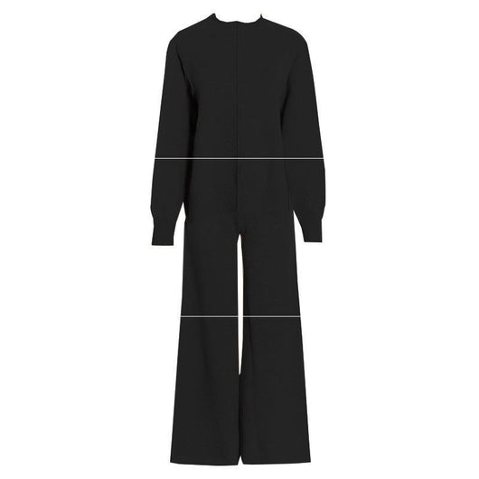 Conjunto de Pantalón Ancho y Suéter Tejido Grueso para Mujer - Image 7