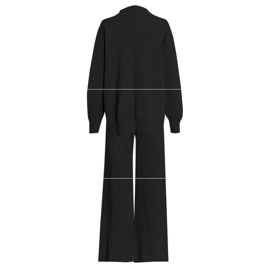 Conjunto de Pantalón Ancho y Suéter Tejido Grueso para Mujer - Image 8