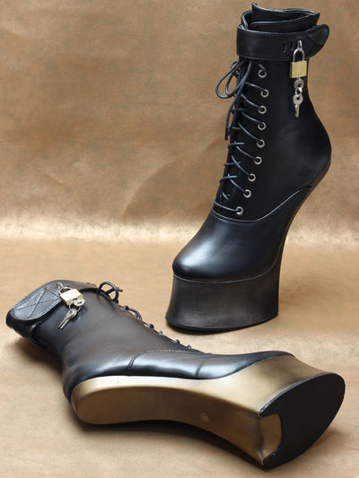 Botas Tobilleras de Tacón Ultra Alto 18cm Efecto Pezuña - Image 8