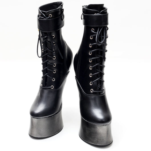 Botas Tobilleras de Tacón Ultra Alto 18cm Efecto Pezuña - Image 14