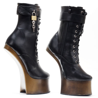 Botas Tobilleras de Tacón Ultra Alto 18cm Efecto Pezuña - Image 16