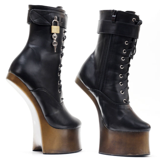 Botas Tobilleras de Tacón Ultra Alto 18cm Efecto Pezuña - Image 16