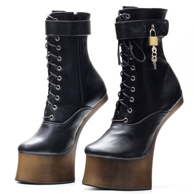Botas Tobilleras de Tacón Ultra Alto 18cm Efecto Pezuña - Image 17