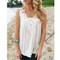 Blusa de Chifón Blanca con Tirantes y Detalle de Encaje Primaveral