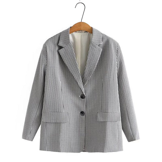 Blazer Cuadrille Retro Slim Fit Talla Grande para Mujer - Image 10