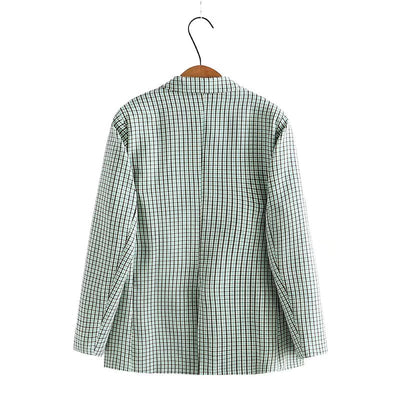 Blazer Cuadrille Retro Slim Fit Talla Grande para Mujer - Image 13