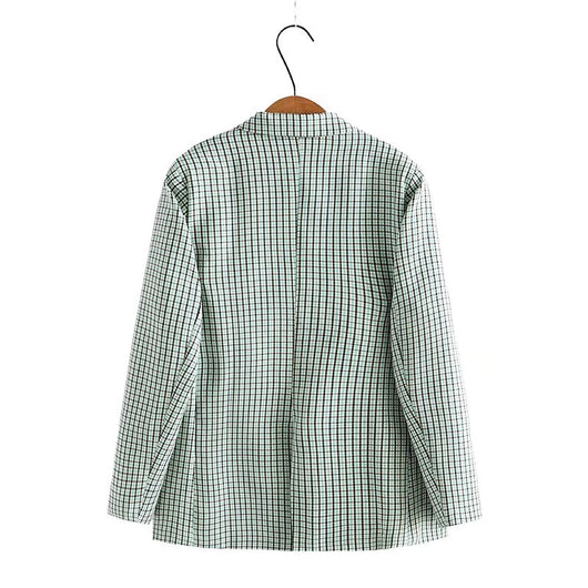 Blazer Cuadrille Retro Slim Fit Talla Grande para Mujer - Image 13