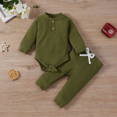 Conjunto de Enterizo y Pantalón de Cuello Alto para Niños y Niñas - Image 47