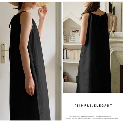 Vestido de Algodón y Lino con Hombros Descubiertos y Amarre Suelto - Image 16