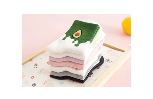Calcetines de Algodón Estampados con Frutas y Personajes Anime - Image 14