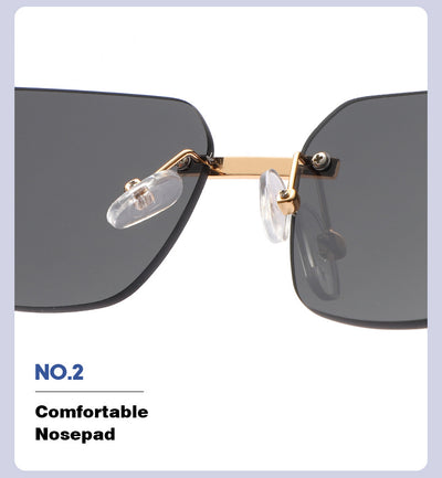 Gafas de Sol Cuadradas con Corte de Cristal Irregular - Image 20