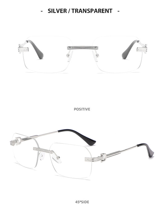 Gafas de Sol Cuadradas con Corte de Cristal Irregular - Image 31