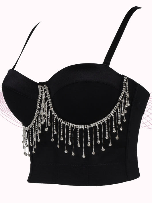 Top Cadena Danza Vientre Ajustable Tubo Fino Anillo Acero - Image 15
