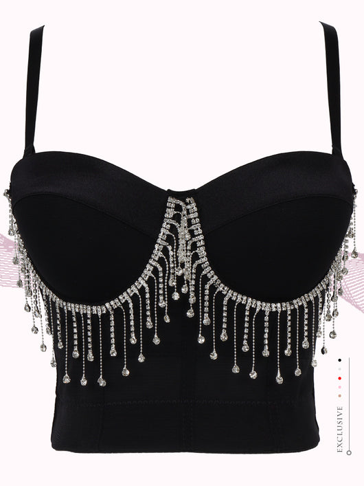Top Cadena Danza Vientre Ajustable Tubo Fino Anillo Acero - Image 16