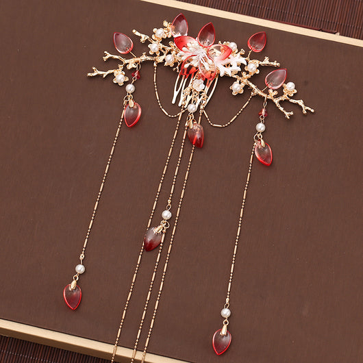 Accesorio para Cabello Hanfu Estilo Hada con Flecos y Horquilla - Image 9