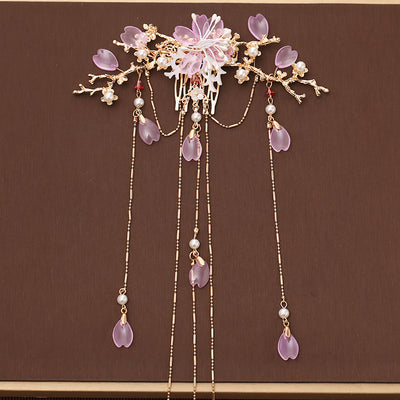 Accesorio para Cabello Hanfu Estilo Hada con Flecos y Horquilla - Image 10