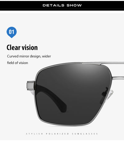 Gafas de Visión Nocturna para Conducir - Marco Metal Grande Doble Rayo - Image 12