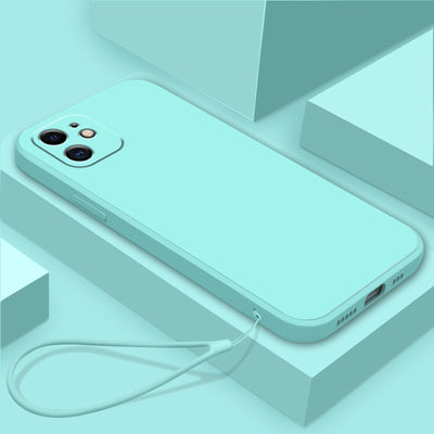 Funda de Silicona Líquida TPU con Bordes Rectos y Colores Sólidos - Image 8