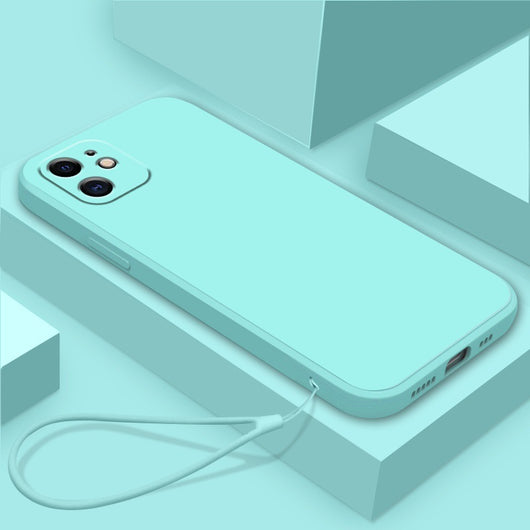 Funda de Silicona Líquida TPU con Bordes Rectos y Colores Sólidos - Image 8