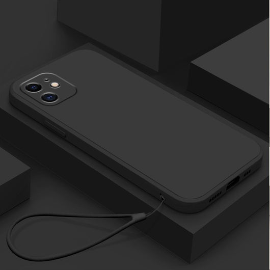 Funda de Silicona Líquida TPU con Bordes Rectos y Colores Sólidos - Image 9