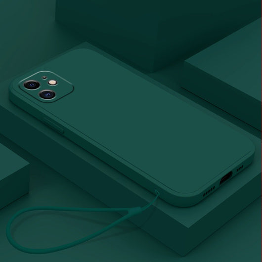 Funda de Silicona Líquida TPU con Bordes Rectos y Colores Sólidos - Image 10