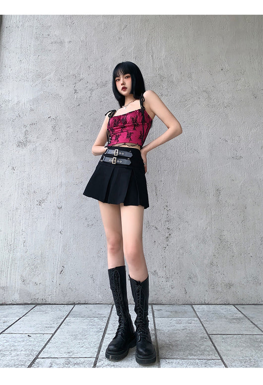 Falda Patinadora Elegante Estilo Cool Girl - Image 15