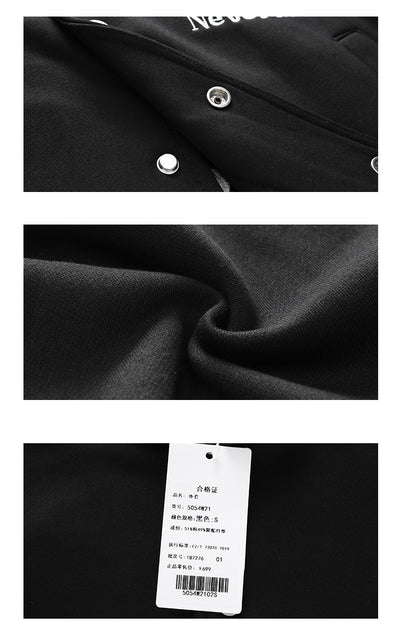 Chaqueta Béisbol Bordada Suelta para Parejas - Image 13