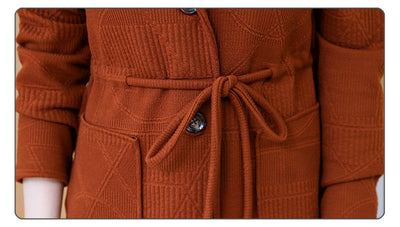 Suéter Tejido con Cordones Talla Grande Casual Cómodo - Image 8
