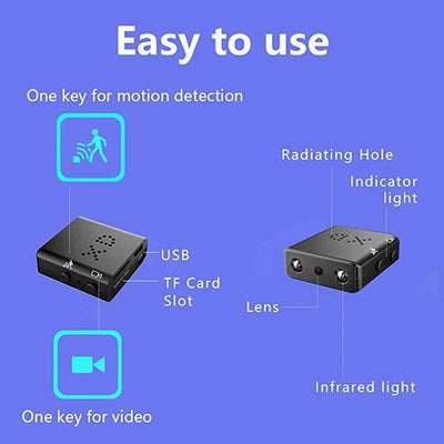 Cámara Mini 1080P Full HD con Visión Nocturna Infrarroja y Detección de Movimiento - Image 22