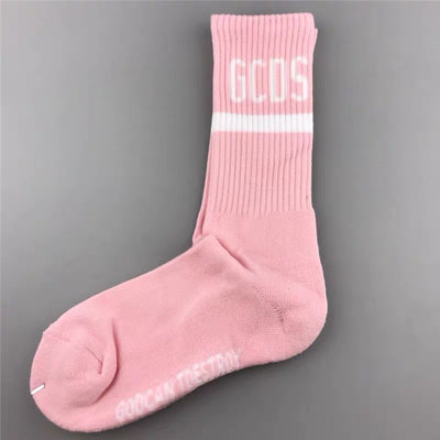 Calcetines Deportivos Altos de Algodón Puro con Letras - Image 17