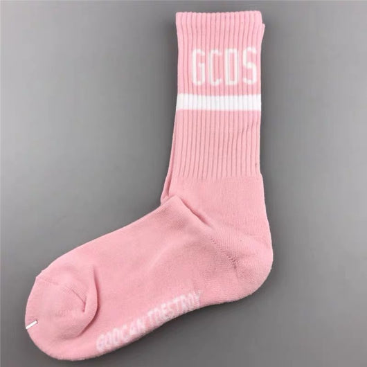 Calcetines Deportivos Altos de Algodón Puro con Letras - Image 17
