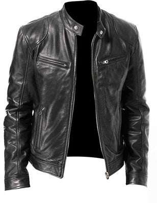 Chaqueta de Cuero PU Slim Fit - Estilo Moderno y Versátil - Image 4