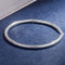 Simple Fashion Personality Solid Plateado Plated Bracelet Plateado