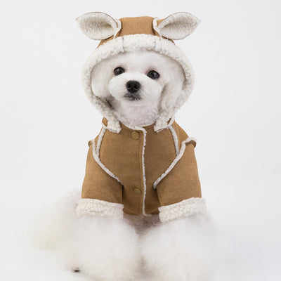 Abrigo de Terciopelo para Mascotas - Chaqueta Estilo Solapa para Perros, Gatos y Peluches - Image 14