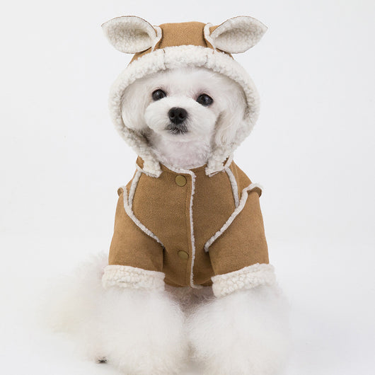 Abrigo de Terciopelo para Mascotas - Chaqueta Estilo Solapa para Perros, Gatos y Peluches - Image 14