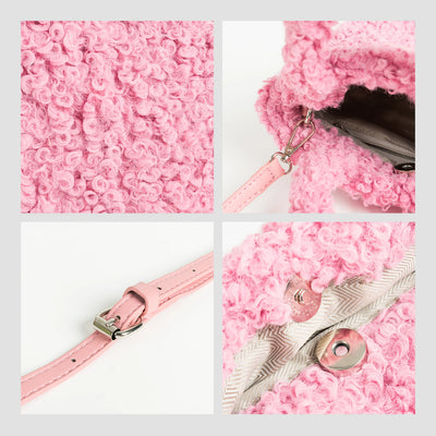 Bolso Cuadrado Pequeño en Lana de Cordero - Image 14