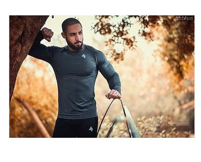 Playera Deportiva de Manga Larga para Hombre - Ajuste Elástico y Transpirable - Image 10