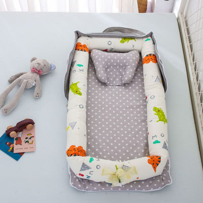 Cuna Portátil Plegable de Algodón para Bebé - Image 13