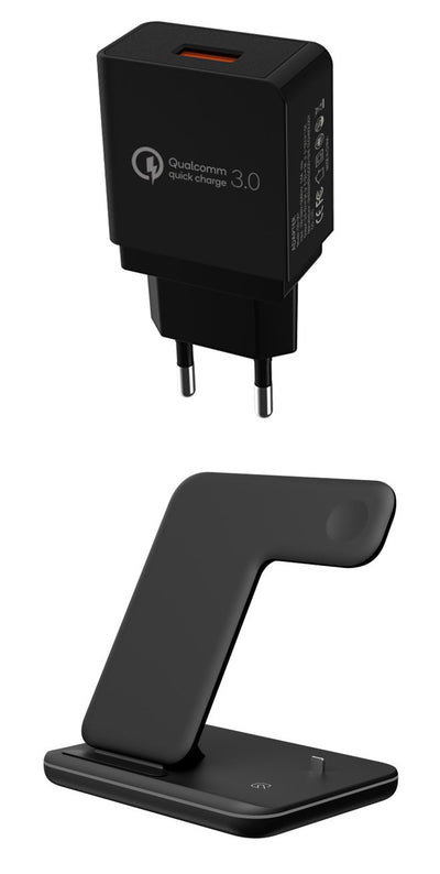 Cargador Inalámbrico 3 en 1 para Teléfono, Reloj y Auriculares - Image 13