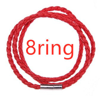 Pulsera de Cuero Trenzado Personalizada para Hombre con Nombre y Acero Inoxidable - Image 75