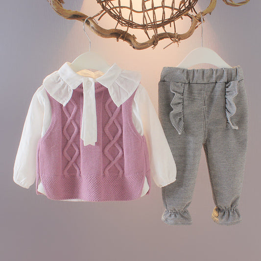Conjunto Largo para Bebé Niña con Mangas Largas