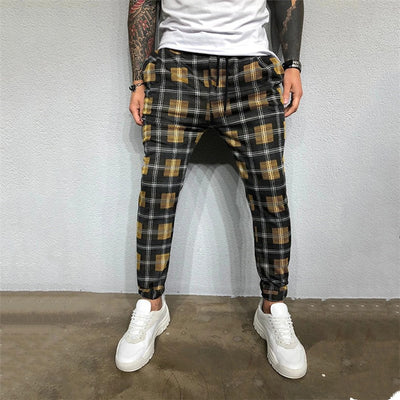 Pantalones Deportivos Casuales con Estampado 3D Cuadros para Hombre - Image 15