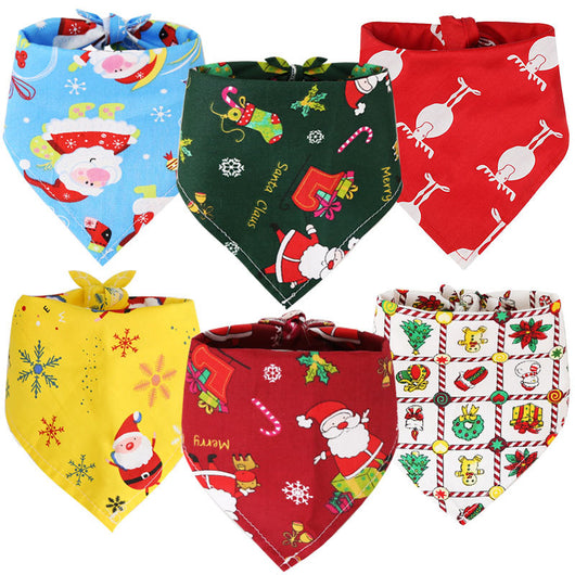 Vestido Navideño de Algodón para Mascotas con Pañoleta Triangular - Image 12