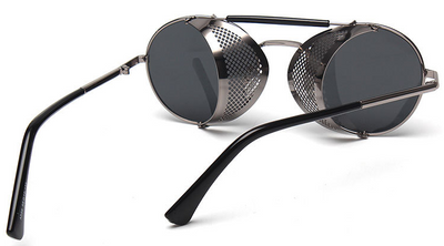 Gafas de Sol Steampunk Marrón Claro - Estilo Vintage Retro - Image 2