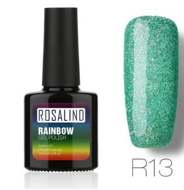 Esmalte de Gel Fotocurable ROSALIND sin Químicos - Sistema Arcoíris con Brillos - Image 17