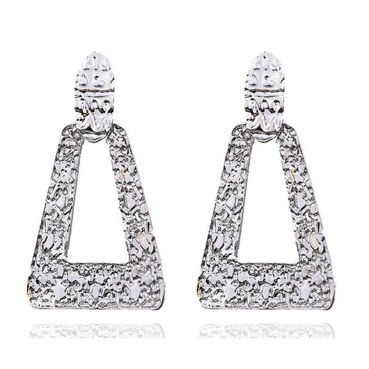 Aretes Geométricos Grandes Vintage - Oro, Plata y Negro - Image 13