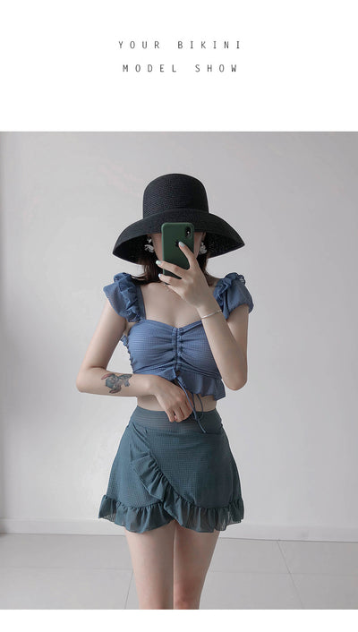 Traje de Baño Enterizo Estilo Falda Ajustado para Mujer - Image 15