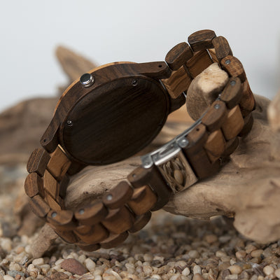 Reloj de Madera para Hombre Inter-Wood Quartz - Elegancia Natural - Image 5