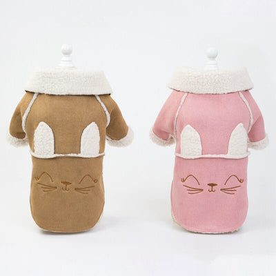 Abrigo de Terciopelo para Mascotas - Chaqueta Estilo Solapa para Perros, Gatos y Peluches - Image 4