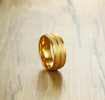 Anillo de Acero Titanio con Diseño Color Scrub - Image 4